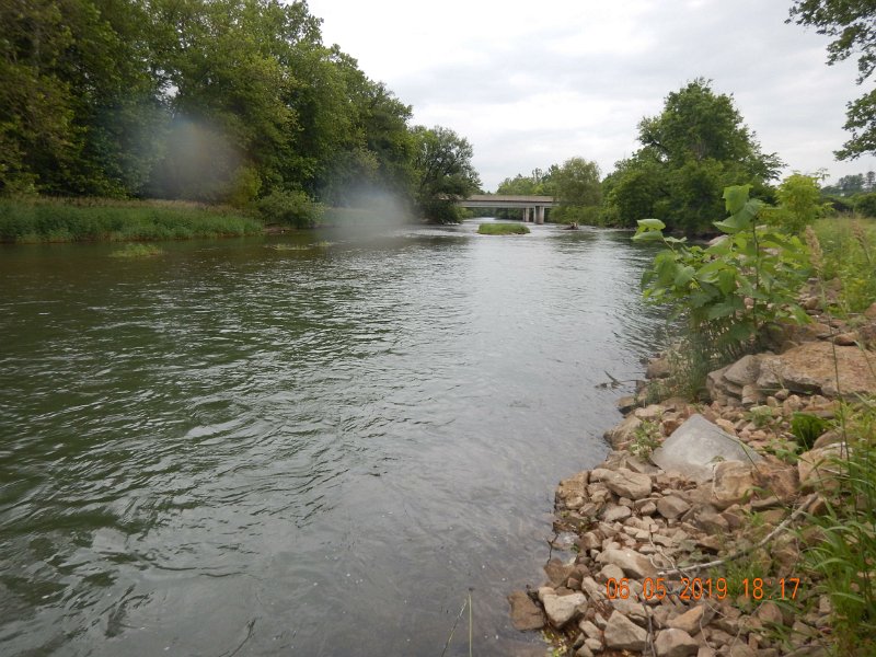 $BaldEagleStatePark2015$.jpg - Mike says this water stays relatively cool through the summer.  I'll have to take his word for it...I won't get to fishhere until fall.