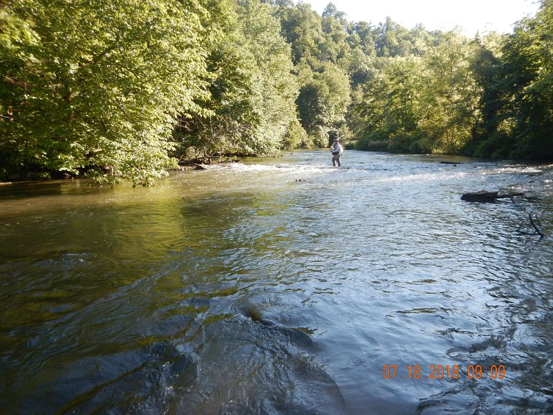 $Bald Eagle and Spring Creeks-006$.jpg - We saw some fish rising but nothing would hit a dry.  No bugs in the air or on the water that I could see.