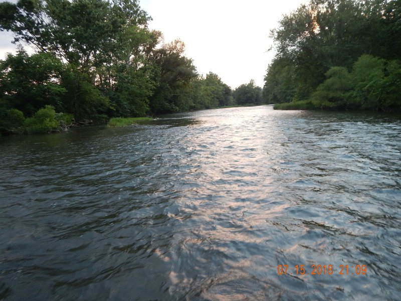 $Bald Eagle and Spring Creeks-013$.jpg - It was humid. Sweat was ever present. This was sweet.  Wasn't prepared for this kind of water. Mike was kind enough to break me in on wets and soft hackles.  Some of which I was fortunate to have in my box.