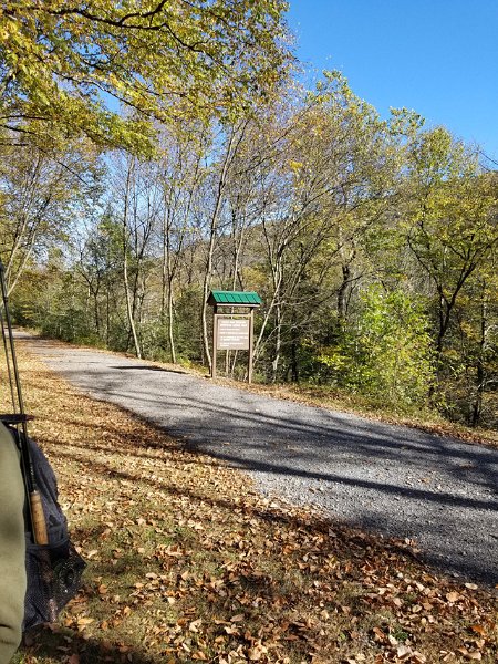 20171017_151438.jpg - Sign announcing the start of the restricted area just outside of the tunnel.