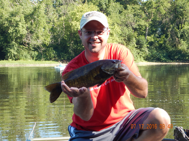 DSCN1553.jpg -                                Then Gary tied into this nice one.  Without a doubt, the biggest of the day.