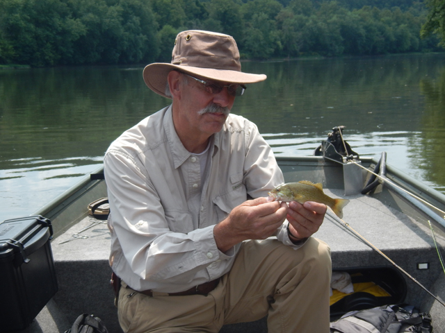 DSCN0389.jpg -                                Catching little smallmouth.  An excellent sign of things to come in the years ahead.