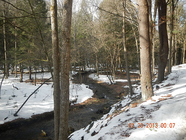 143.jpg -                                Windfall Creek in the snow.