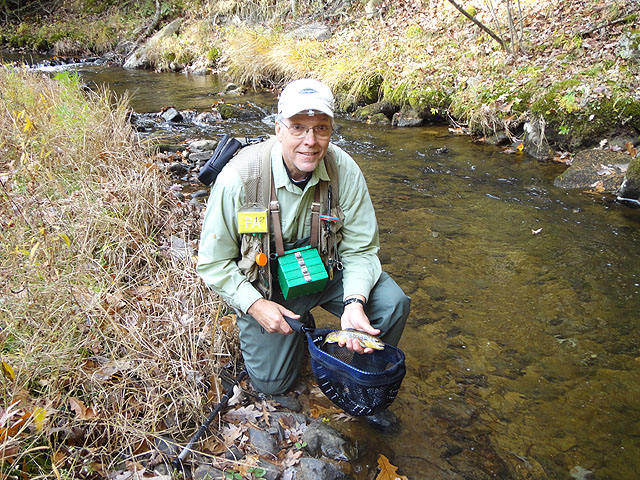 DSC01295.jpg -                                Me with the fish at Big Poe Creek