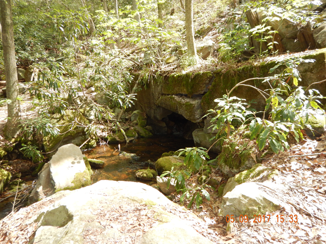 DSCN2002.jpg -                                Spring on the side of the D&L. Looks man made.  Don't know if the water is potable...didn't try it.