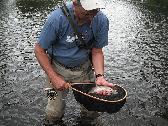 GaryLeidy3.jpg - Gary with a Rainbow at Cross Fork