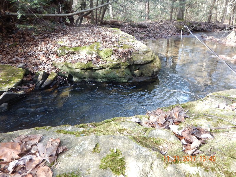 DSCN2792.jpg - This hole was unreal.  It must be 5 foot deep and filled with fish.  I missed many more than I caught.  They just kept flipping off.