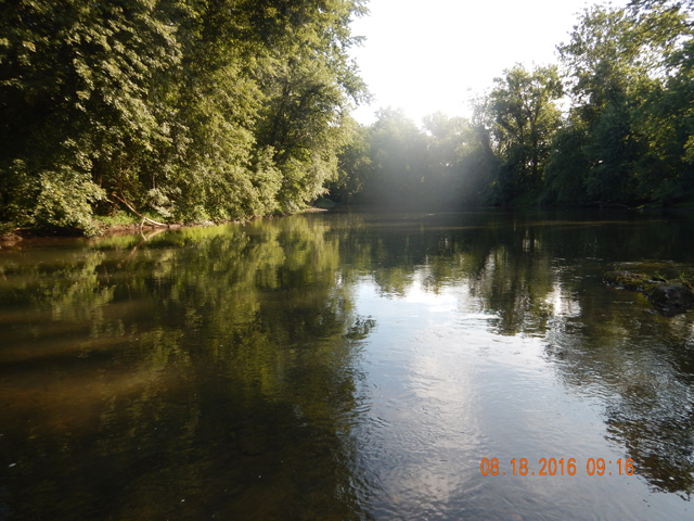 DSCN1620.jpg - River is beautiful at this spot.  Hell, the river is beautiful at all the spots I fish.                               